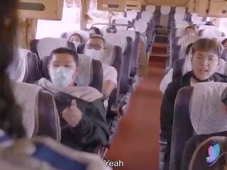 Xxx klipsi tour bussi kanssa povekas aasialaiset harlot alkuperäinen kiinalainen av likainen video- kanssa englanti sub